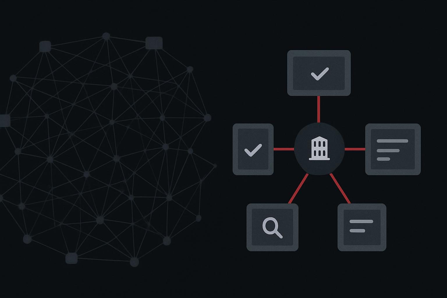Abstract link graph contrasting volume with precise corroborating source paths