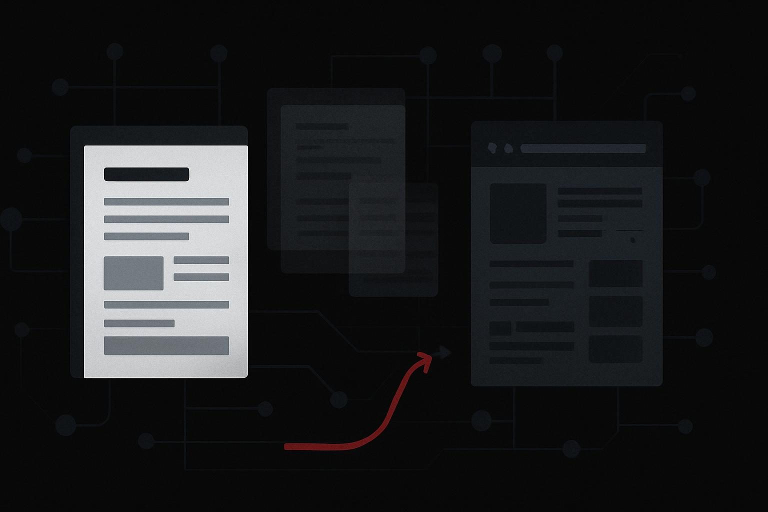 Abstract source trail linking current and outdated business records